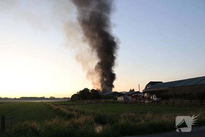 Grote brand in loods