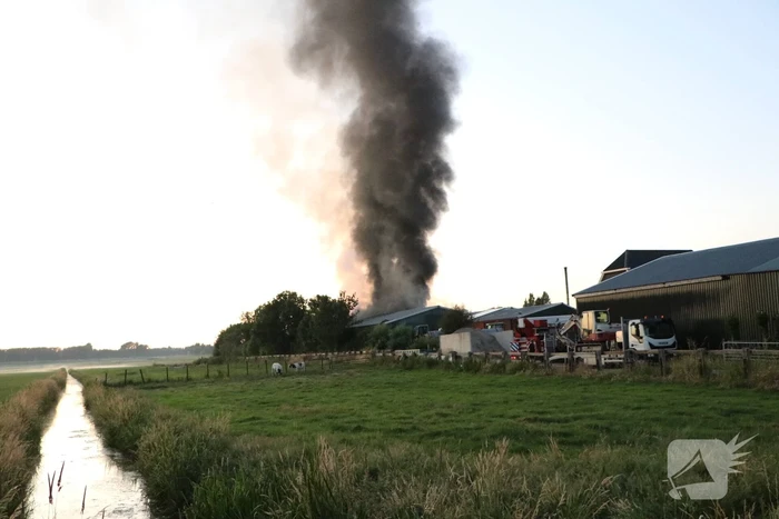 Grote brand in loods