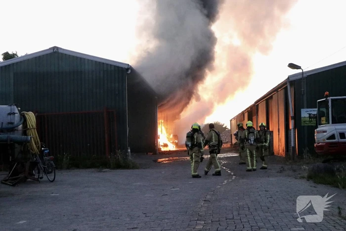 Grote brand in loods