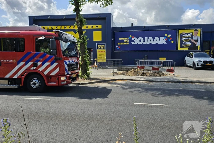 Gasleiding geraakt bij graafwerkzaamheden
