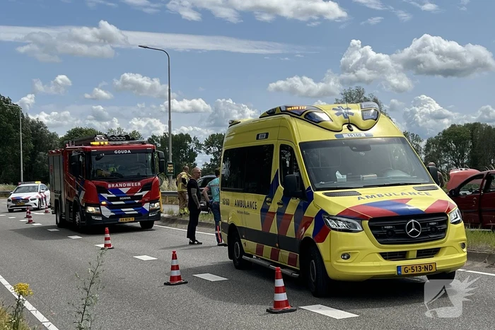 Drie personenwagens betrokken bij kettingbotsing