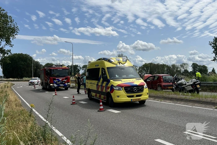Drie personenwagens betrokken bij kettingbotsing