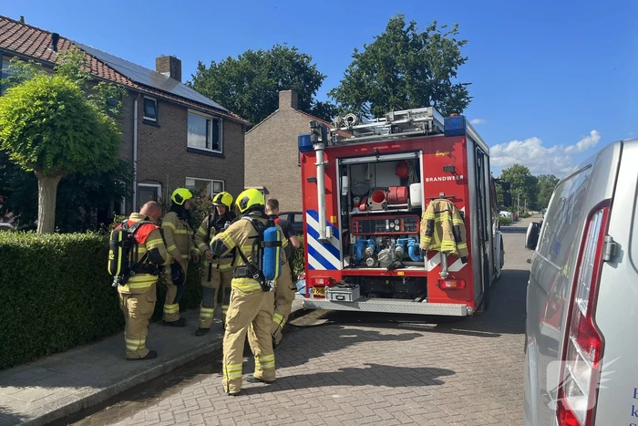 Vrouw gewond na vlam in de pan