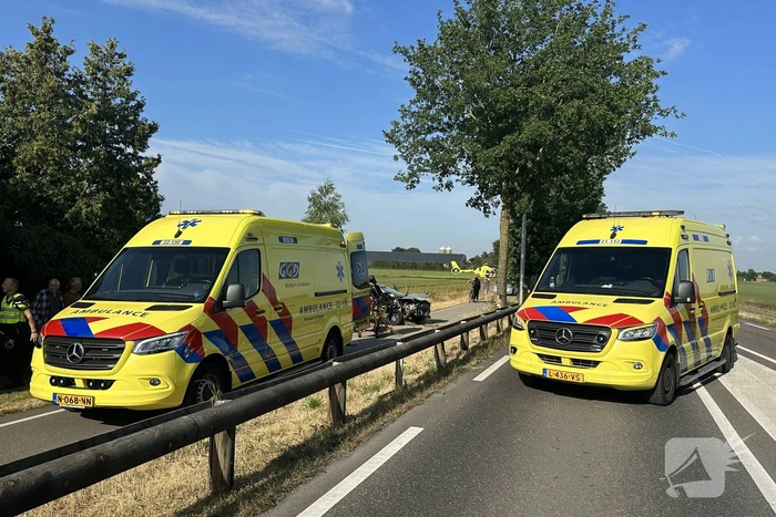 Twee gewonden bij eenzijdig ongeval