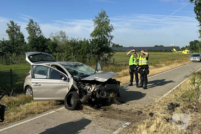 Twee gewonden bij eenzijdig ongeval