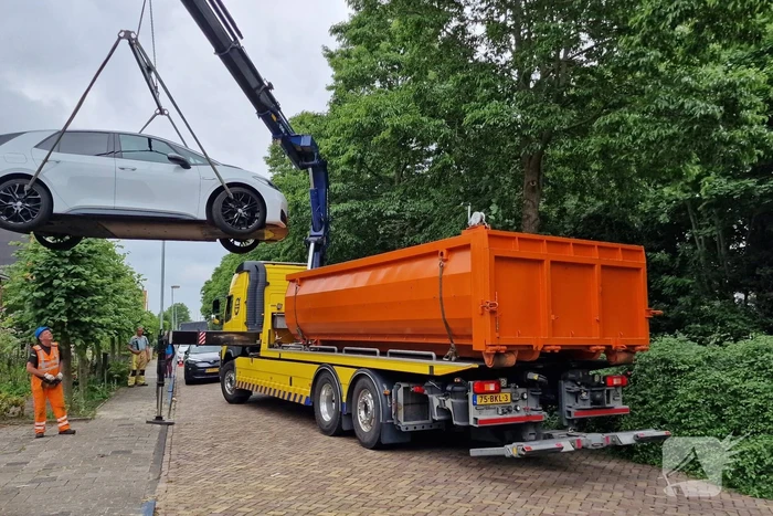 Elektrische Volkswagen vat vlam