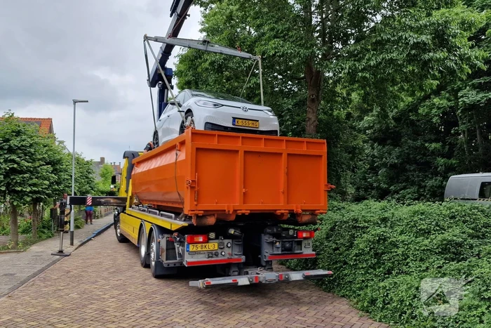 Elektrische Volkswagen vat vlam