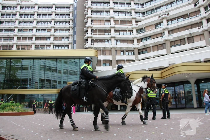 Politie massaal aanwezig bij boerenprotest
