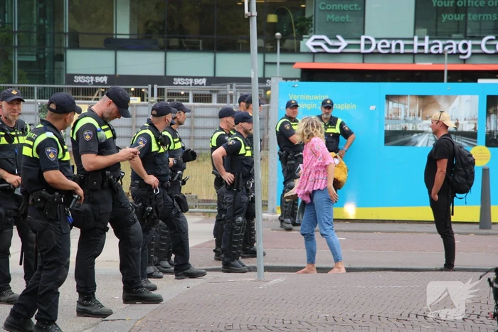 Politie massaal aanwezig bij boerenprotest
