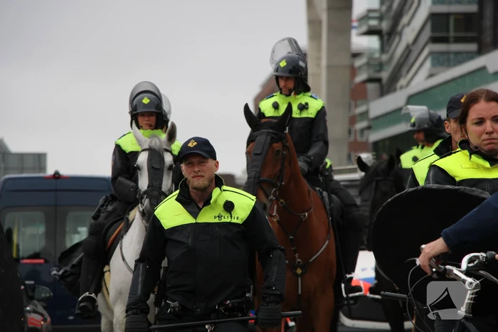 Politie massaal aanwezig bij boerenprotest