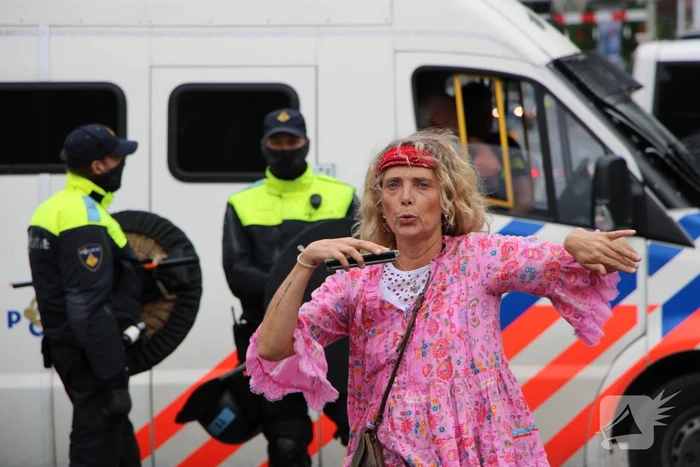 Politie massaal aanwezig bij boerenprotest