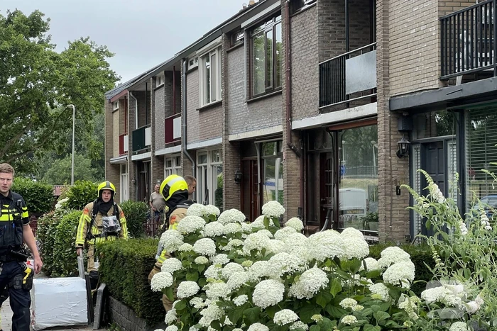 Gasleiding geraakt bij werkzaamheden in tuin