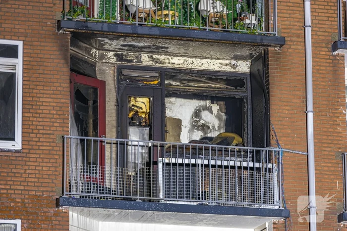 Forse schade na grote brand in flatgebouw