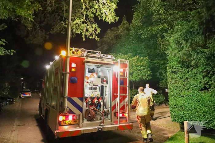 Feest eindigt met brand in achtertuin