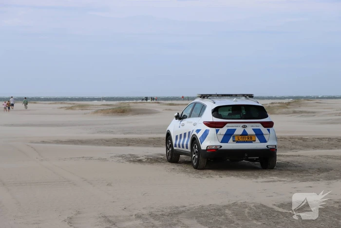 Grote bultrug aangespoeld