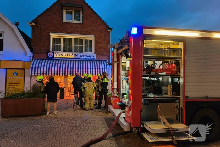 Brand in slagerij snel onder controle