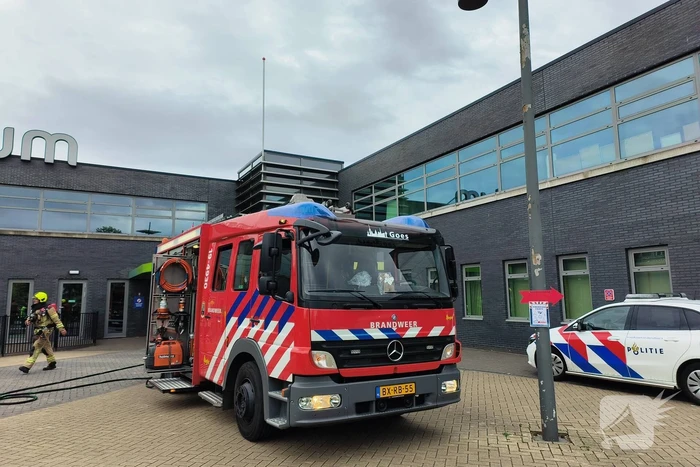 Sportcentrum ontruimd door brandmelding
