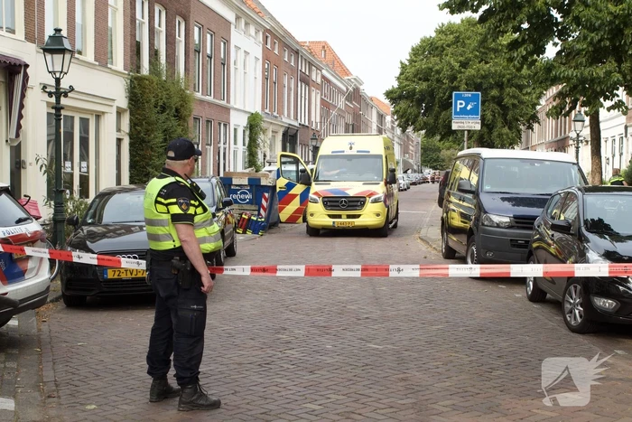 Straat afgezet na incident, traumahelikopter ingezet