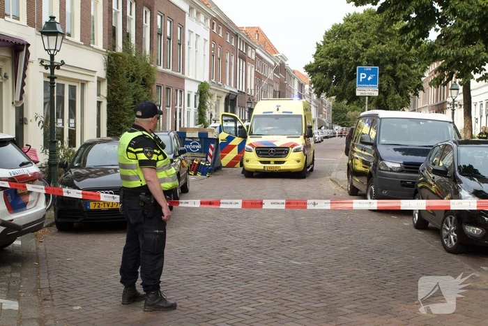 Straat afgezet na incident, traumahelikopter ingezet