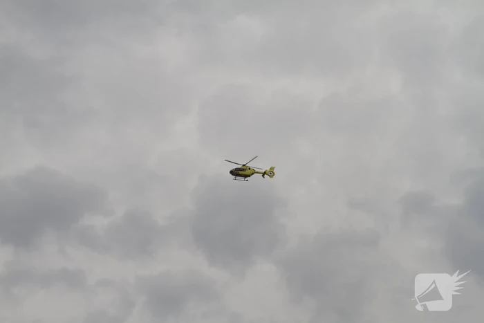 Straat afgezet na incident, traumahelikopter ingezet