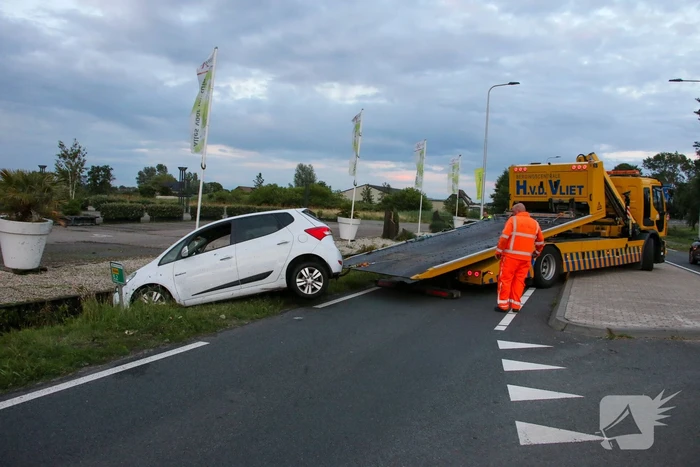 Automobilist raakt te water in sloot