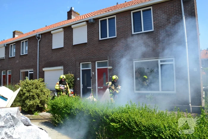 Tuinbrand door onkruidverbranding