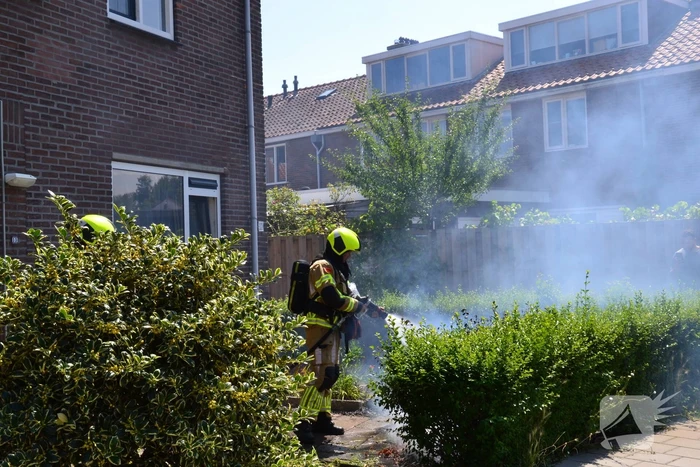 Tuinbrand door onkruidverbranding