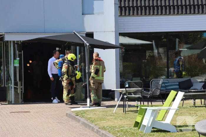 Brandgerucht in interieurwinkel