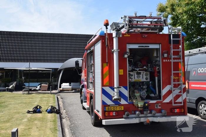 Brandgerucht in interieurwinkel