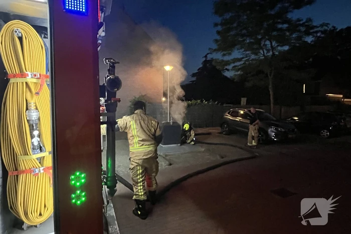 Brand in ondergrondse container