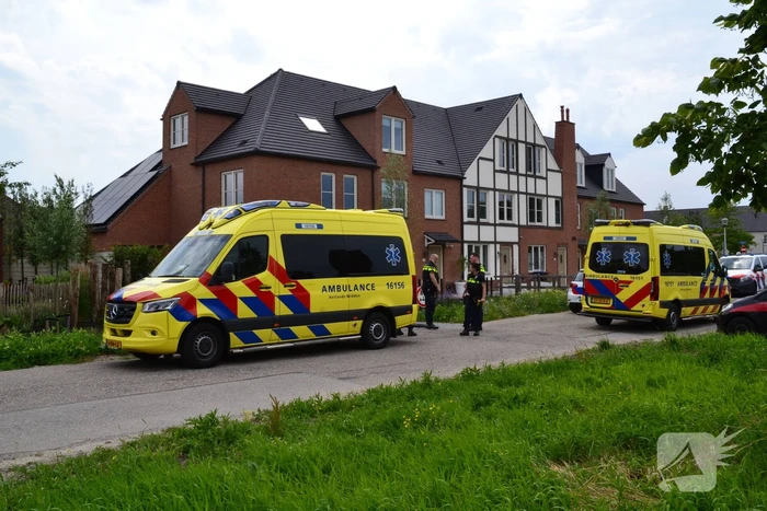 Weg afgesloten vanwege inzet traumahelikopter
