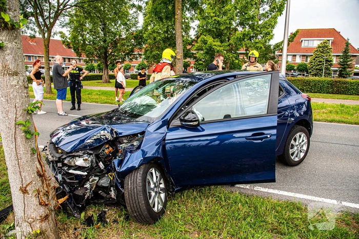 Gewonde nadat dronken persoon tegen boom rijdt