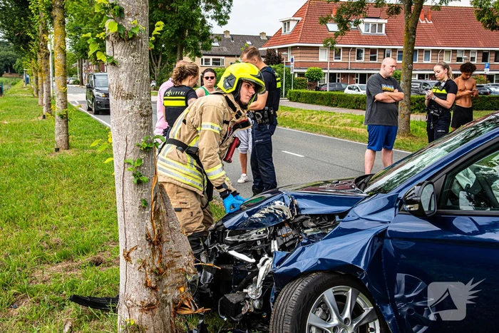 Gewonde nadat dronken persoon tegen boom rijdt