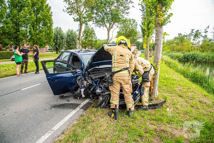 Gewonde nadat dronken persoon tegen boom rijdt