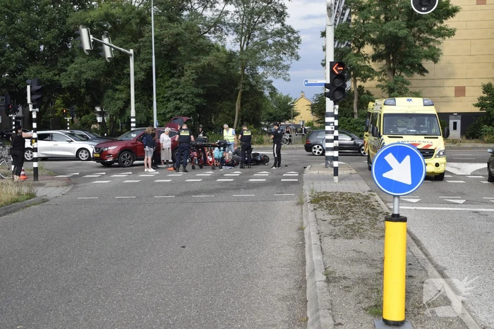 Dronken scooterrijder gewond na val