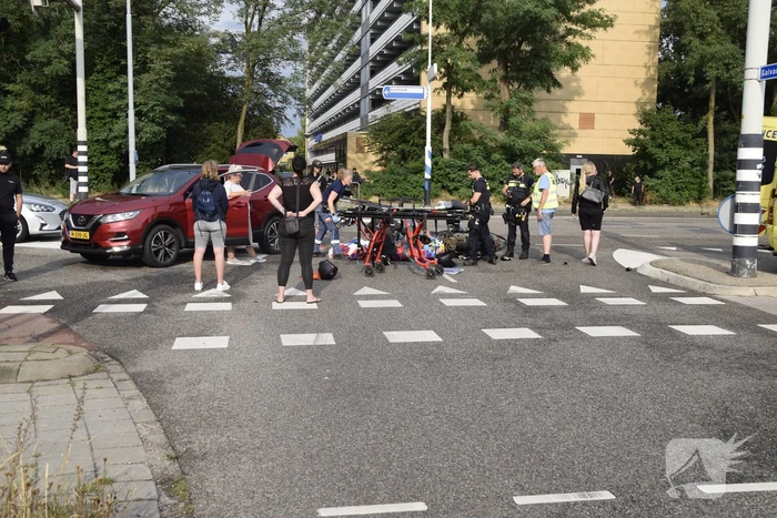 Dronken scooterrijder gewond na val