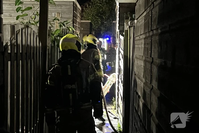 Brand in schuur van woning