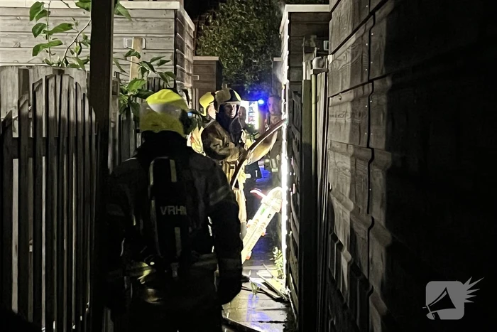 Brand in schuur van woning