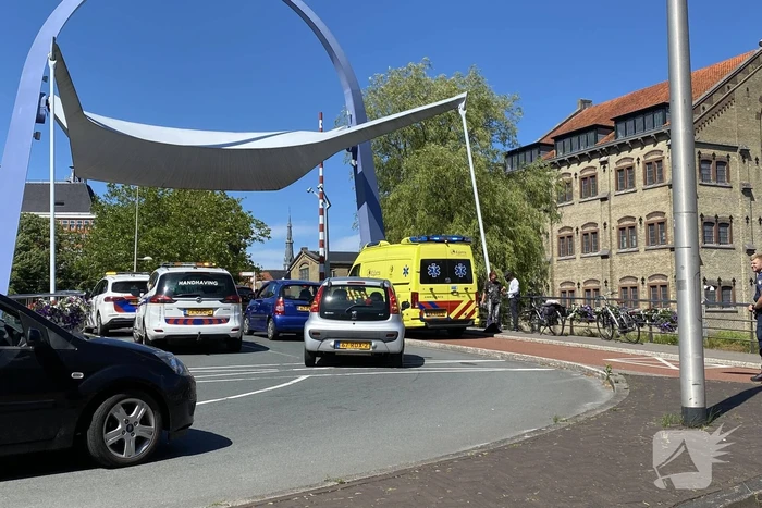 Persoon gewond na val met fiets