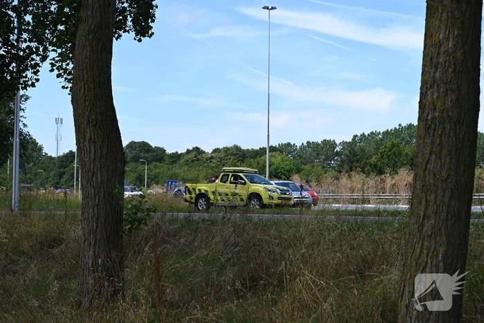 Kop-staartaanrijding tussen twee personenwagens