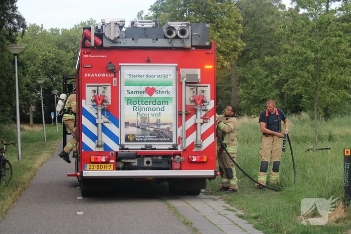 Bermbrand snel geblust