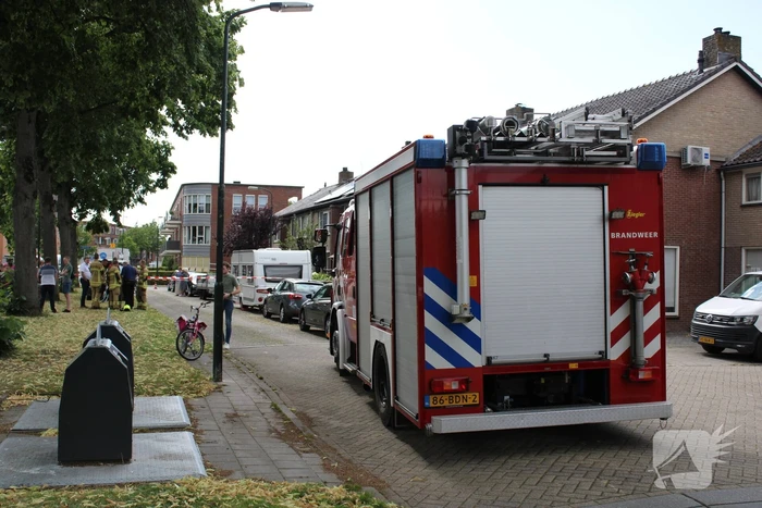 Gaslekkage bij woning door werkzaamheden