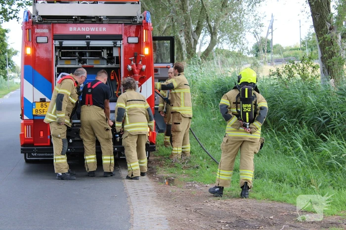 Buitenbrand in de kiem gesmoord