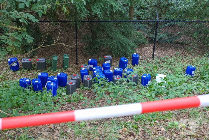 Tientalen vaten in bosgebied aangetroffen
