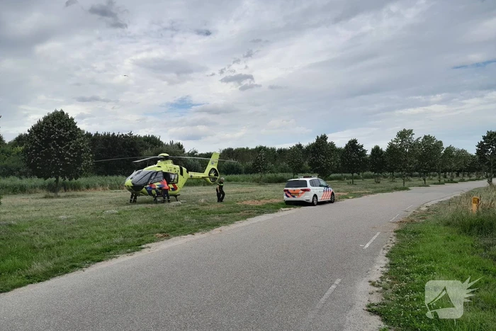 Traumahelikopter landt in sandelingenpark