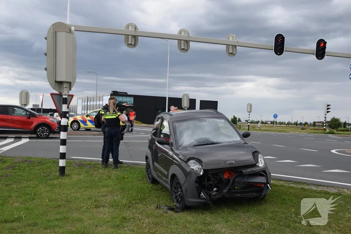 Voertuigen in botsing op kruising