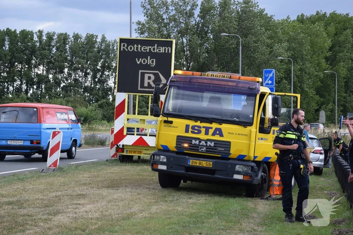 Voertuigen in botsing op kruising