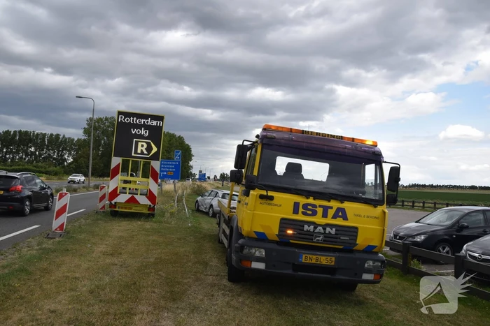 Voertuigen in botsing op kruising