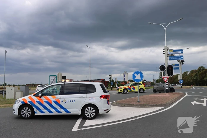 Voertuigen in botsing op kruising