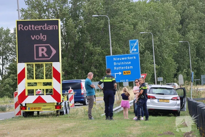Voertuigen in botsing op kruising